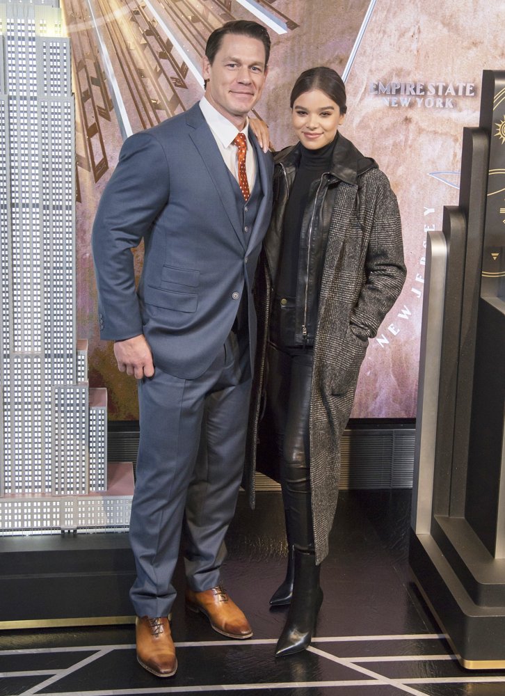 John Cena and Hailee Steinfeld Light The Empire State Building