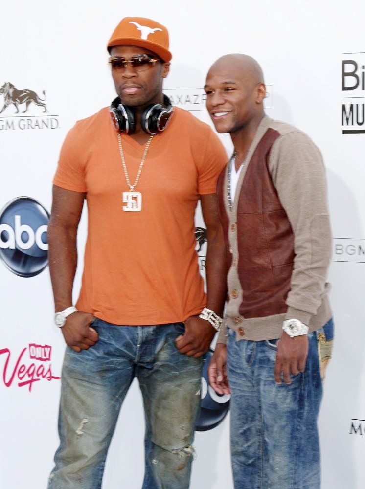 50 Cent;Floyd Mayweather, Jr.;<br>The 2011 Billboard Music Awards - Arrivals