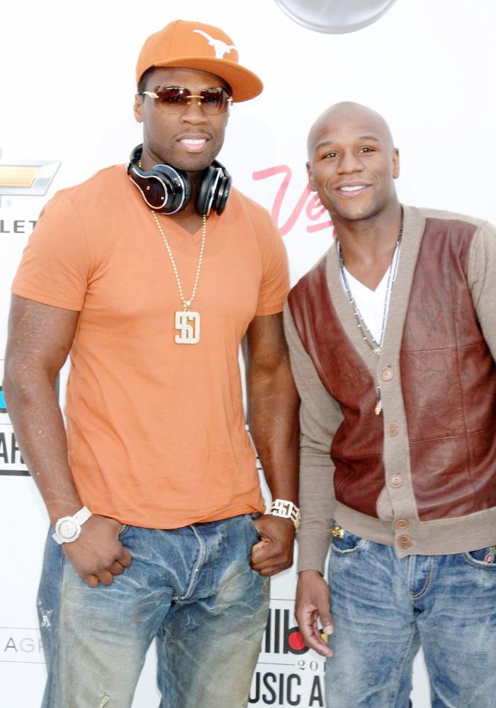 50 Cent;Floyd Mayweather, Jr.;<br>The 2011 Billboard Music Awards - Arrivals