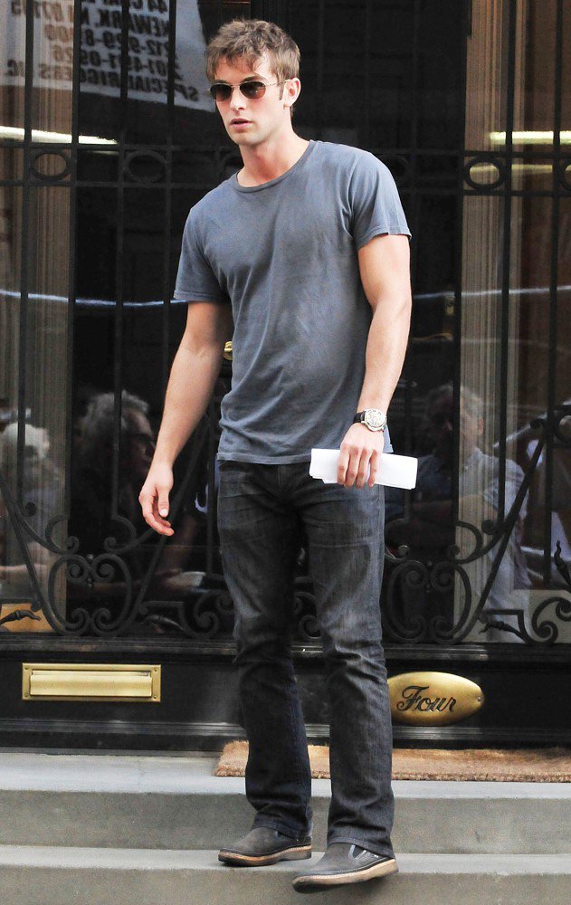 Chace Crawford;<br>Shooting for Gossip Girl