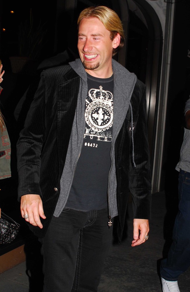 Chad Kroeger;Nickelback;<br>Chad Kroeger Leaving Madeo Restaurant on Beverly Drive
