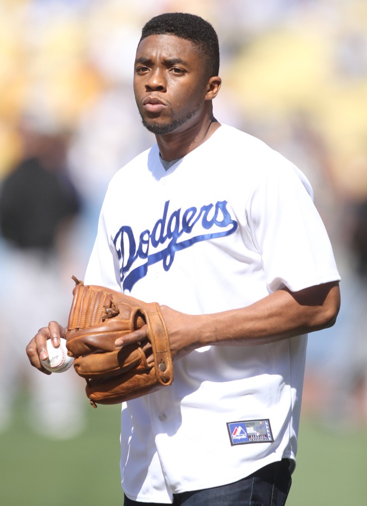 Chadwick Boseman Picture 20 Chadwick Boseman Throws Out The First
