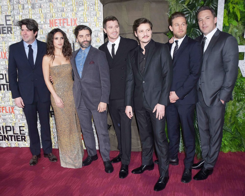 J.C. Chandor;Adria Arjona;Oscar Isaac;Garrett Hedlund;Pedro PascalCharlie Hunnam;;Ben Affleck;<br>Triple Frontier World Premiere - Arrivals
