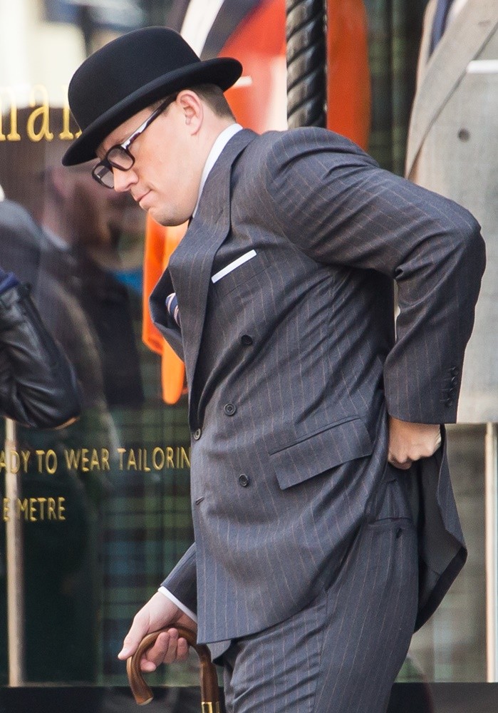 Channing Tatum;<br>Channing Tatum Films Scenes for Kingsman: The Golden Circle