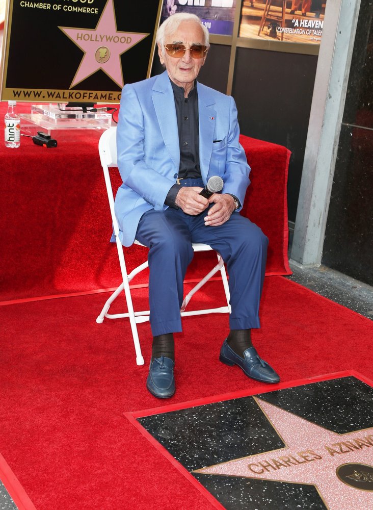 Charles Aznavour Honored with Star on The Hollywood Walk of Fame