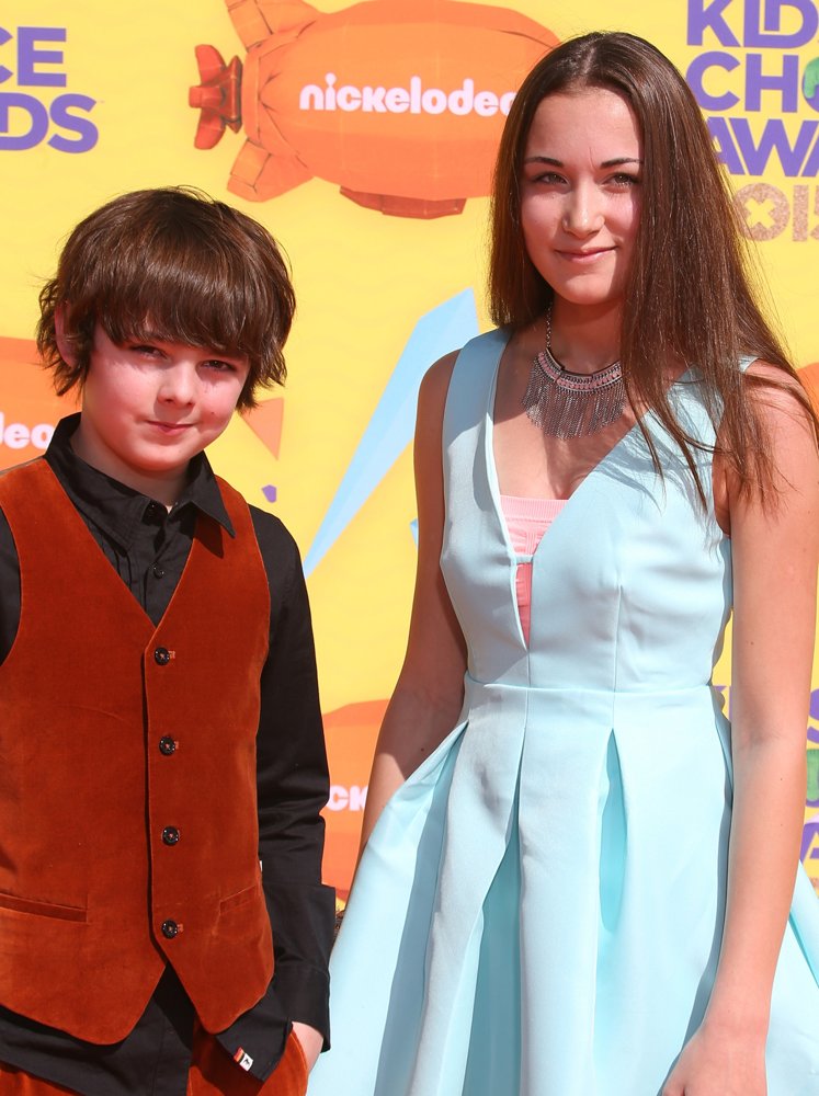 Max Charles, Angelina Wahler<br>Nickelodeon's 28th Annual Kid's Choice Awards - Arrivals