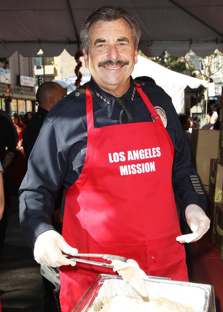 Charlie Beck;<br>2014 LA Mission's Annual Thanksgiving for The Homeless
