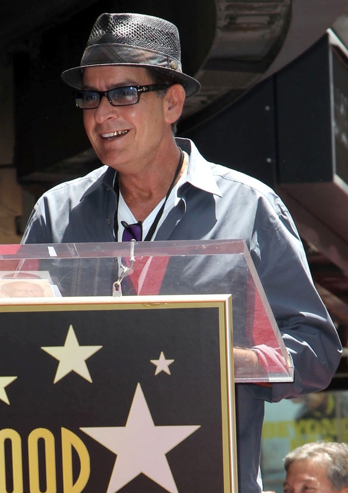 Charlie Sheen;<br>Slash Honored with A Star on The Hollywood Walk of Fame