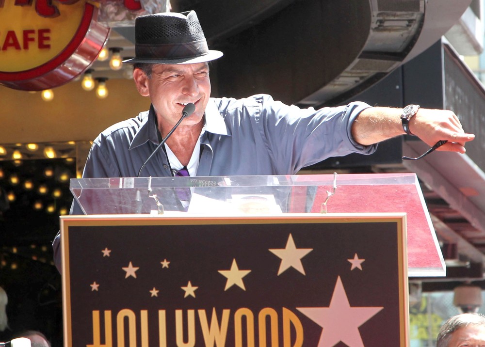 Charlie Sheen;<br>Slash Honored with A Star on The Hollywood Walk of Fame