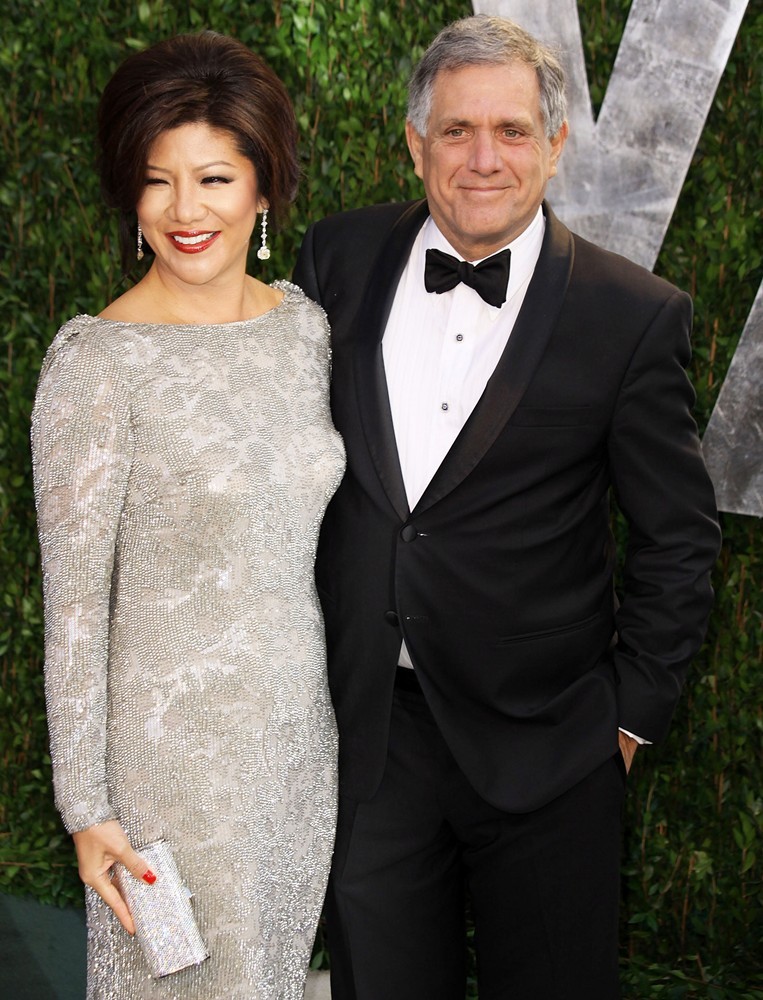 Julie Chen;Leslie Moonves;<br>2012 Vanity Fair Oscar Party - Arrivals