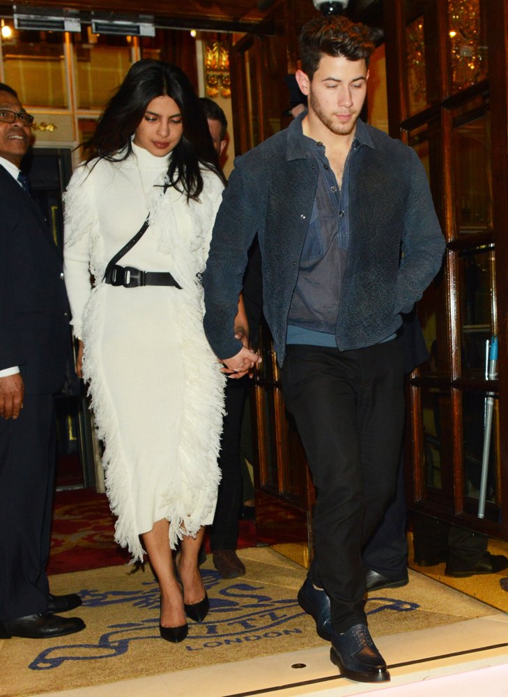 Jonas Brothers and Priyanka Chopra at The Ritz Club