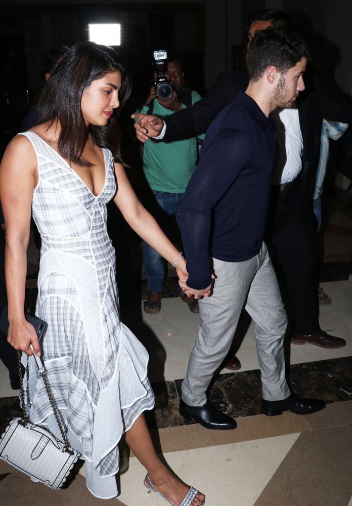 Nick Jonas, Priyanka Chopra and Family Go Out to Dinner