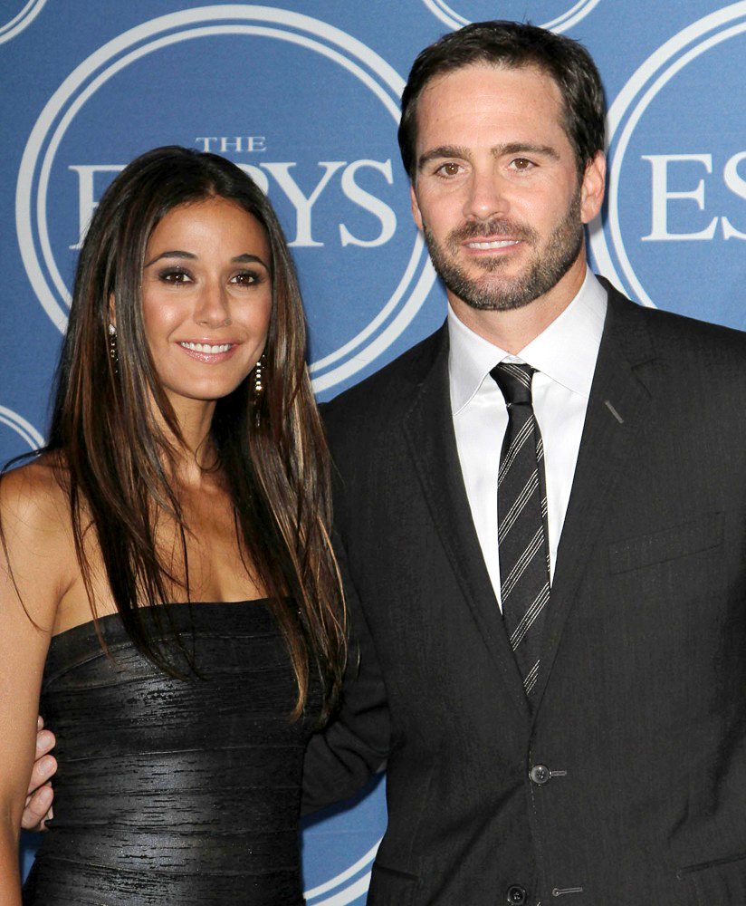 Emmanuelle Chriqui;Jimmie Johnson;<br>The 2011 ESPY Awards - Press Room