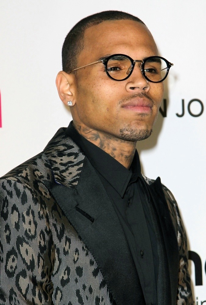 Chris Brown;<br>21st Annual Elton John AIDS Foundation's Oscar Viewing Party