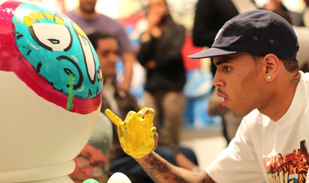 Chris Brown;<br>Chris Brown's Art Show and New Toy Series Launch with Ron English Dum English and Made by Monsters