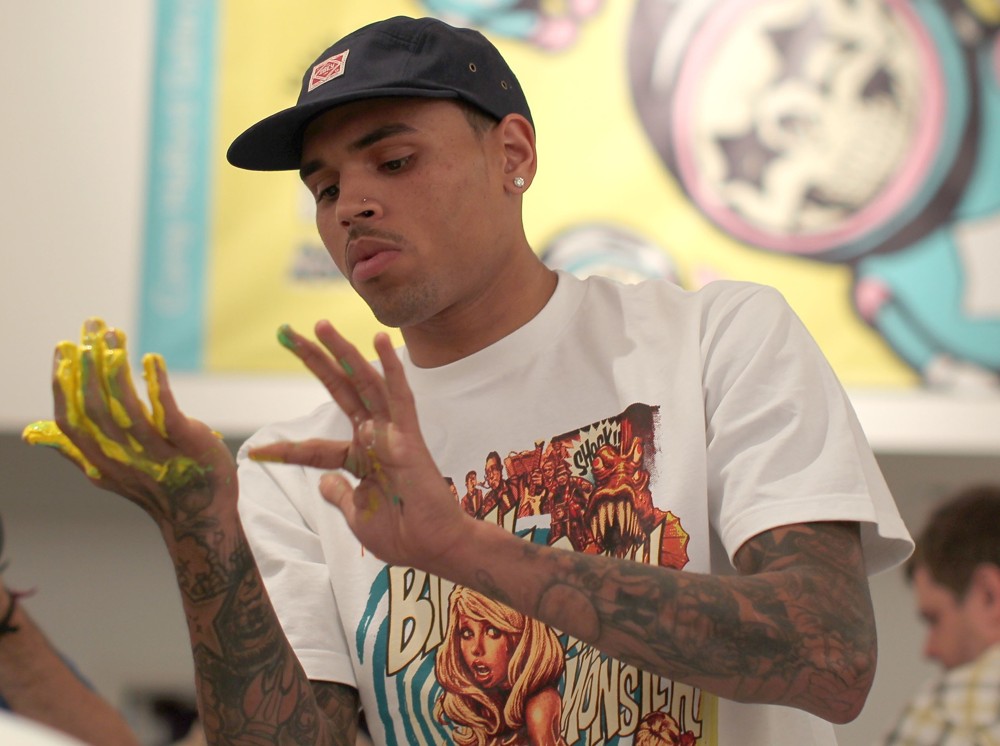 Chris Brown;<br>Chris Brown's Art Show and New Toy Series Launch with Ron English Dum English and Made by Monsters