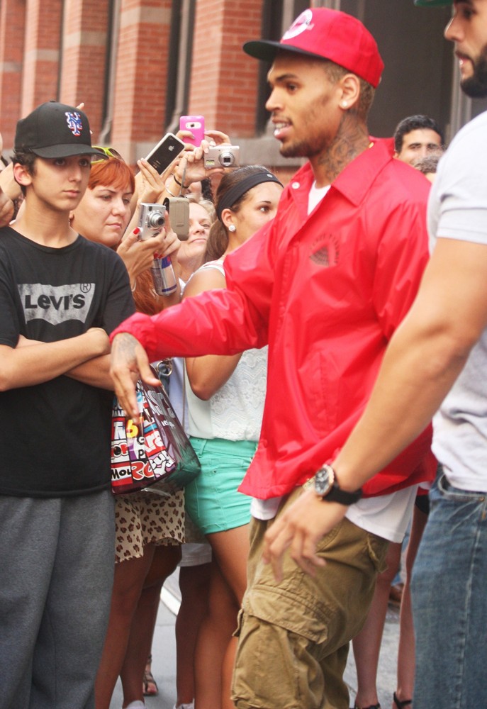 Chris Brown;<br>Chris Brown Exits The Bape Store