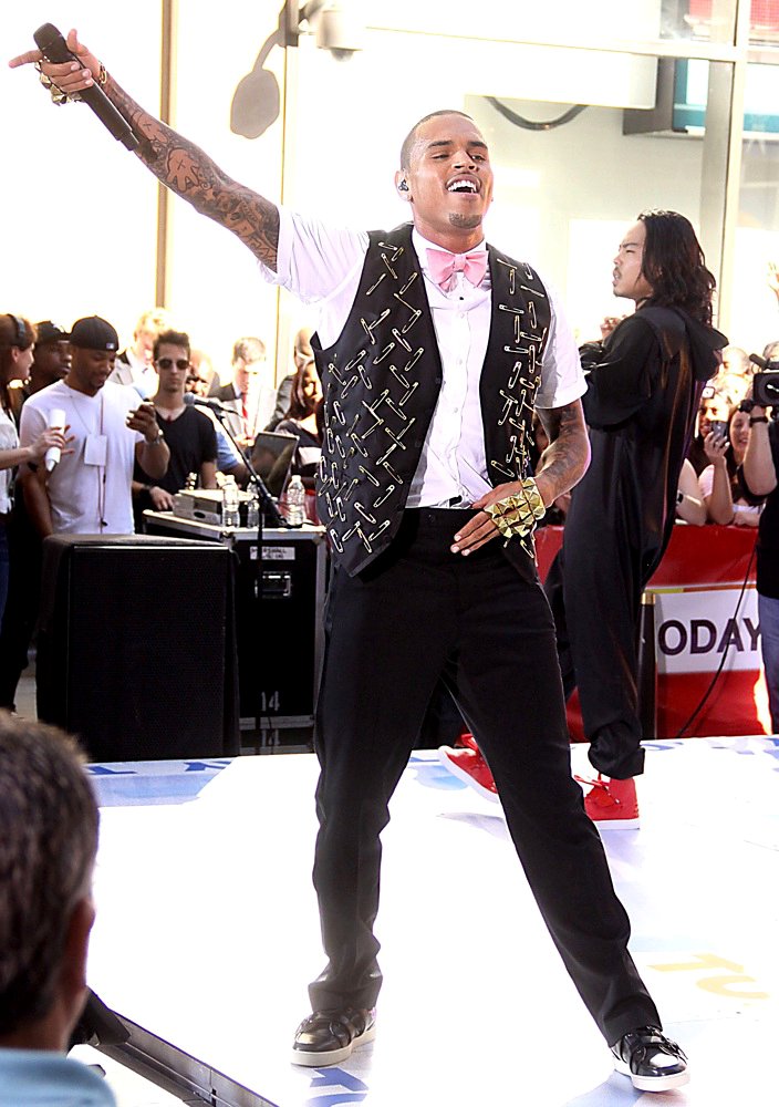 Chris Brown;<br>Chris Brown Performing Live as Part of The Today Show's Summer Concert Series