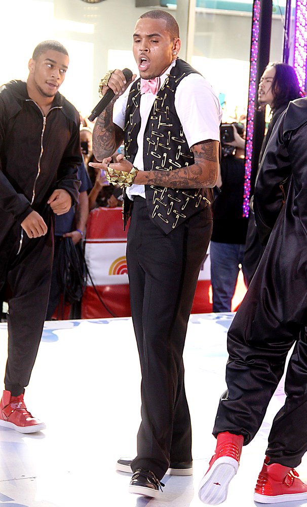 Chris Brown;<br>Chris Brown Performing Live as Part of The Today Show's Summer Concert Series