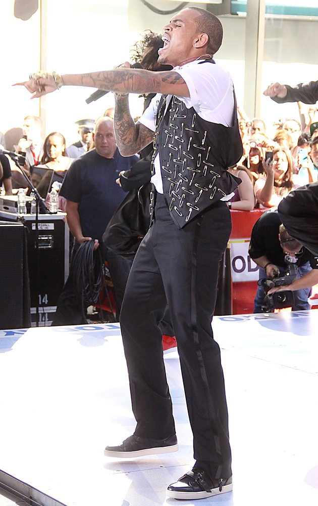 Chris Brown;<br>Chris Brown Performing Live as Part of The Today Show's Summer Concert Series
