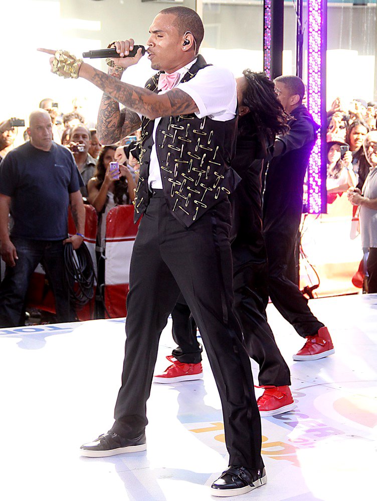 Chris Brown;<br>Chris Brown Performing Live as Part of The Today Show's Summer Concert Series