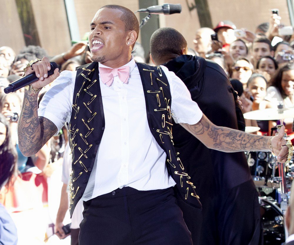 Chris Brown;<br>Chris Brown Performing Live as Part of The Today Show's Summer Concert Series