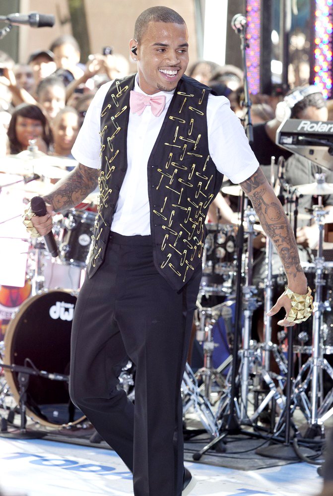 Chris Brown;<br>Chris Brown Performing Live as Part of The Today Show's Summer Concert Series