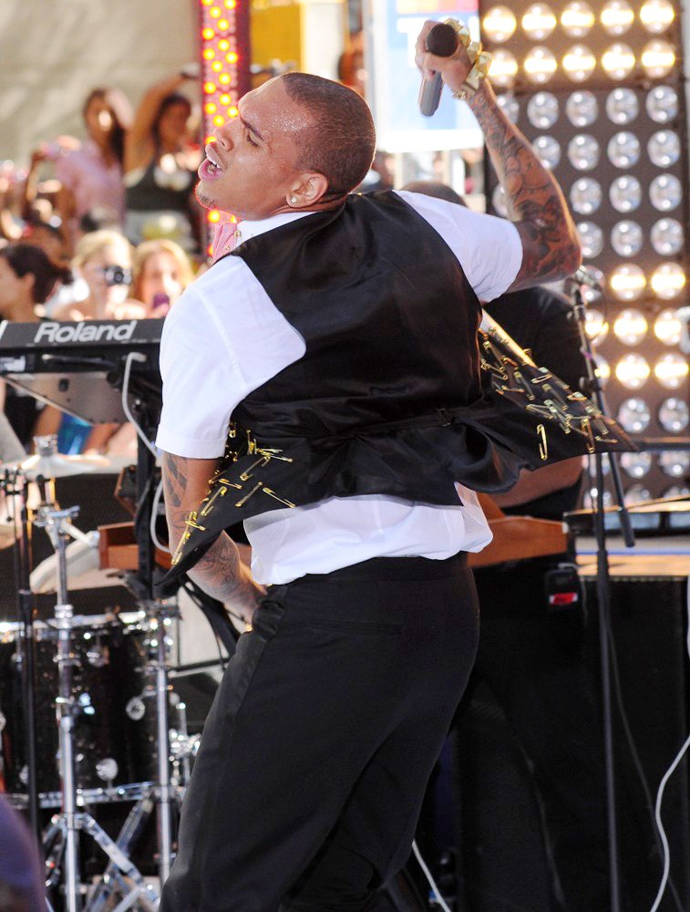 Chris Brown;<br>Chris Brown Performing Live as Part of The Today Show's Summer Concert Series