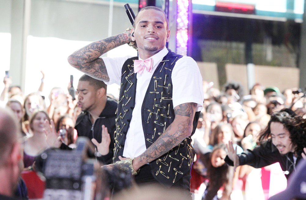 Chris Brown;<br>Chris Brown Performing Live as Part of The Today Show's Summer Concert Series
