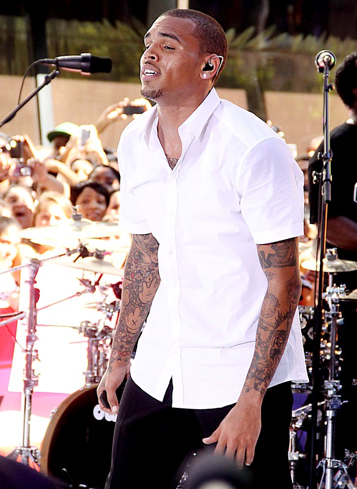 Chris Brown;<br>Chris Brown Performing Live as Part of The Today Show's Summer Concert Series