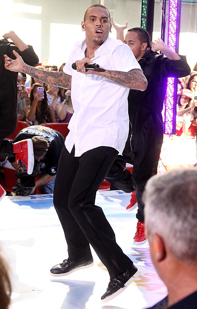 Chris Brown;<br>Chris Brown Performing Live as Part of The Today Show's Summer Concert Series