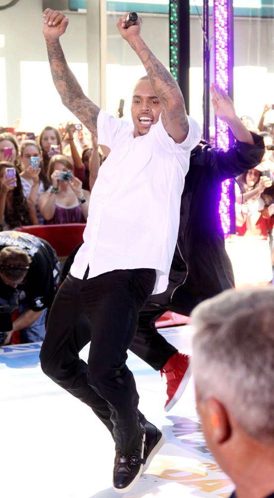 Chris Brown;<br>Chris Brown Performing Live as Part of The Today Show's Summer Concert Series