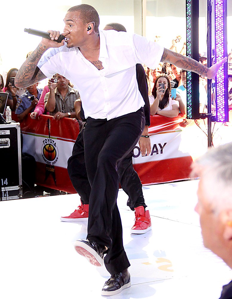 Chris Brown;<br>Chris Brown Performing Live as Part of The Today Show's Summer Concert Series