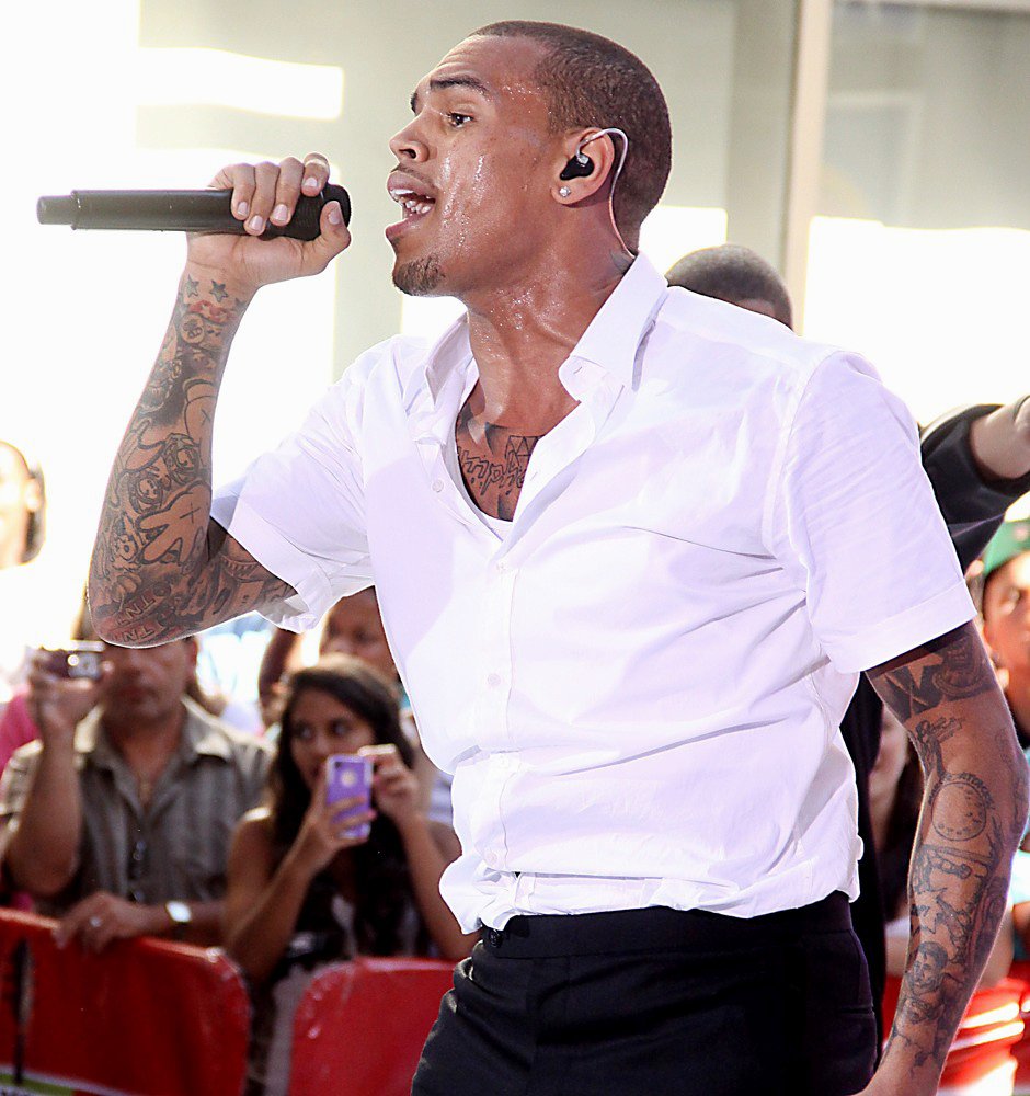 Chris Brown;<br>Chris Brown Performing Live as Part of The Today Show's Summer Concert Series