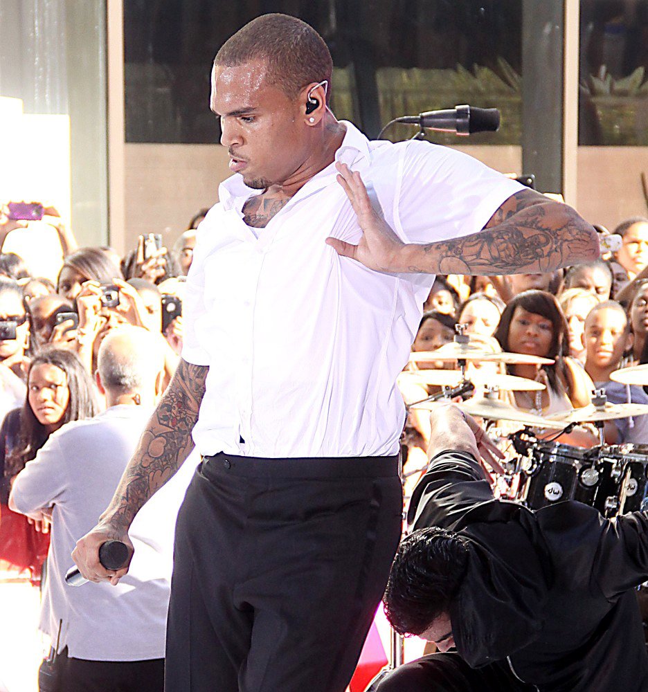 Chris Brown;<br>Chris Brown Performing Live as Part of The Today Show's Summer Concert Series