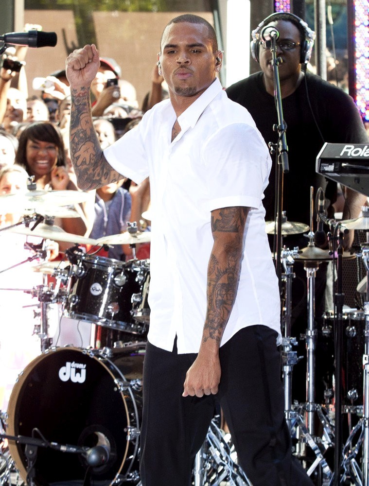 Chris Brown;<br>Chris Brown Performing Live as Part of The Today Show's Summer Concert Series