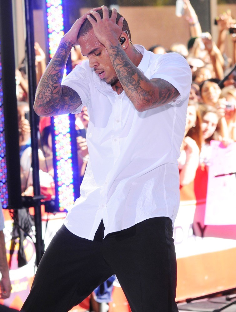 Chris Brown;<br>Chris Brown Performing Live as Part of The Today Show's Summer Concert Series