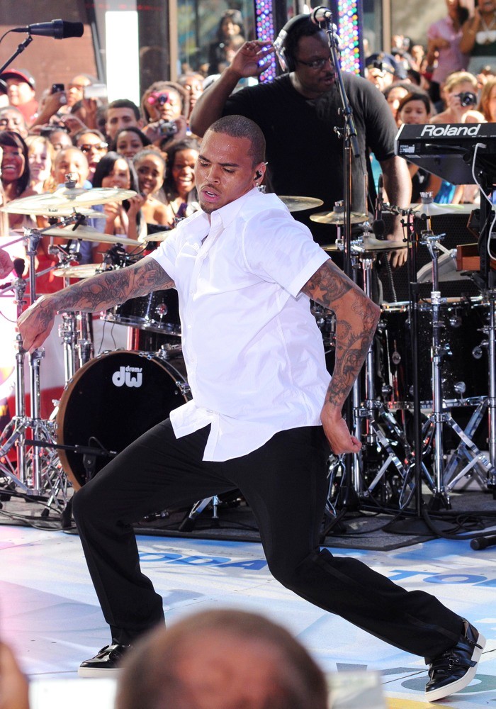 Chris Brown;<br>Chris Brown Performing Live as Part of The Today Show's Summer Concert Series