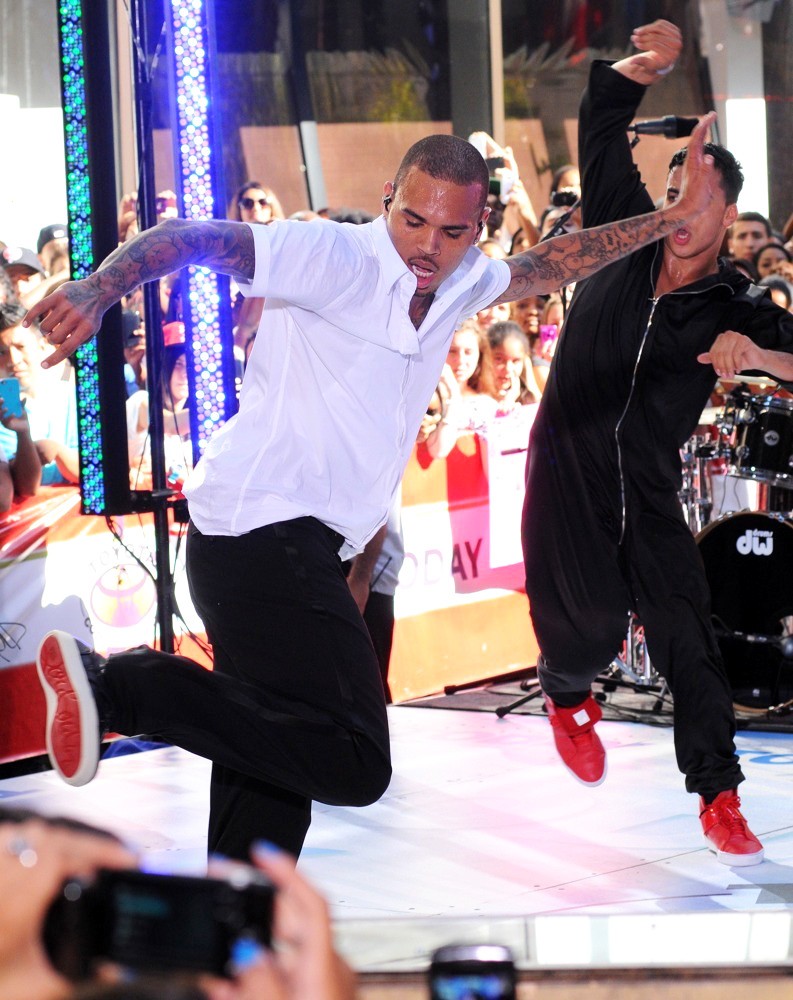 Chris Brown;<br>Chris Brown Performing Live as Part of The Today Show's Summer Concert Series