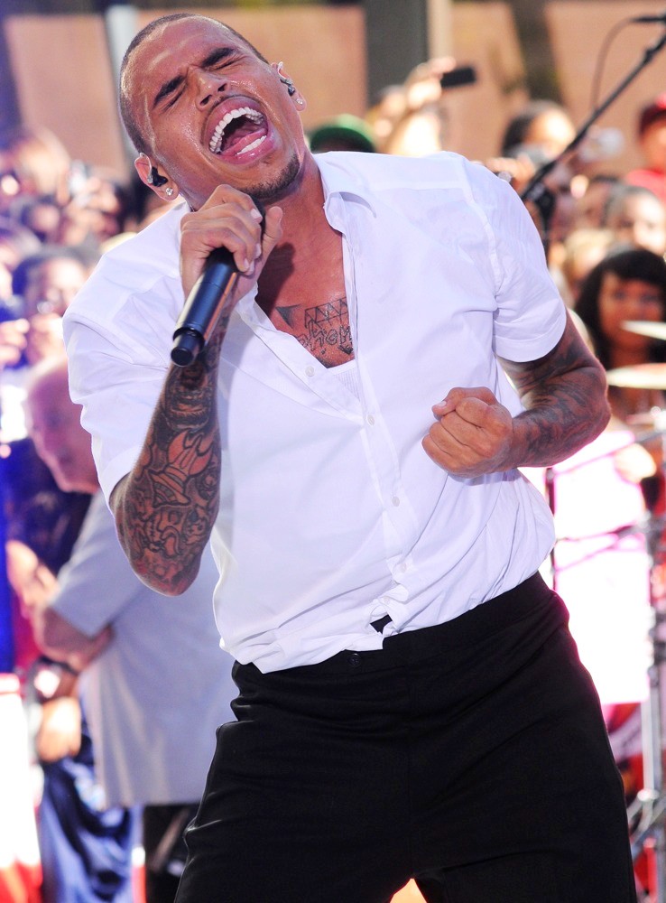 Chris Brown;<br>Chris Brown Performing Live as Part of The Today Show's Summer Concert Series