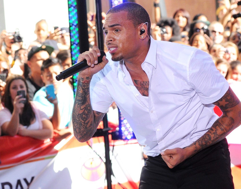 Chris Brown;<br>Chris Brown Performing Live as Part of The Today Show's Summer Concert Series