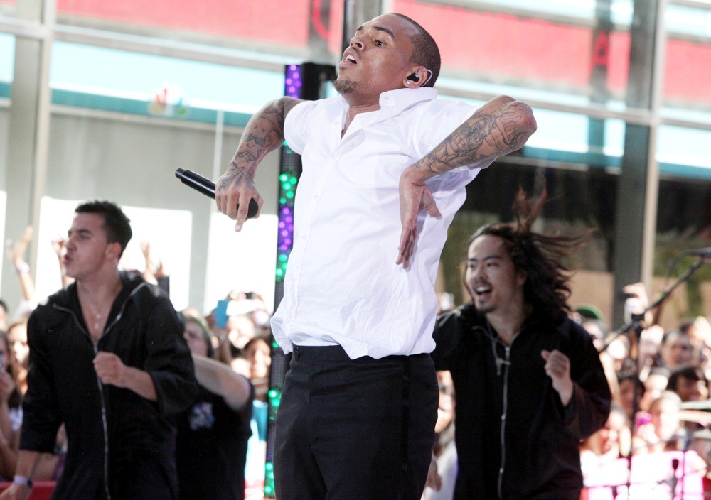Chris Brown;<br>Chris Brown Performing Live as Part of The Today Show's Summer Concert Series