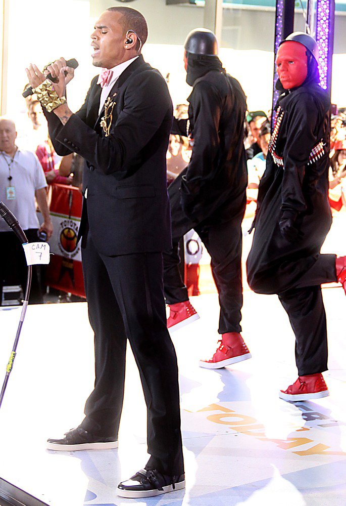 Chris Brown;<br>Chris Brown Performing Live as Part of The Today Show's Summer Concert Series