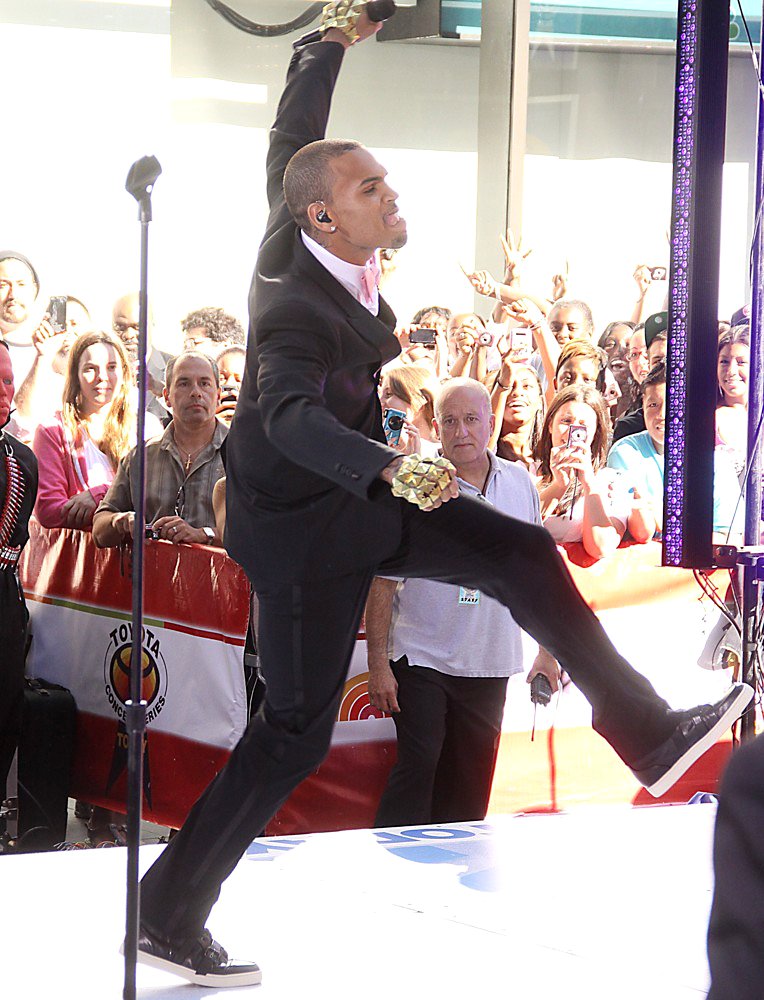 Chris Brown;<br>Chris Brown Performing Live as Part of The Today Show's Summer Concert Series