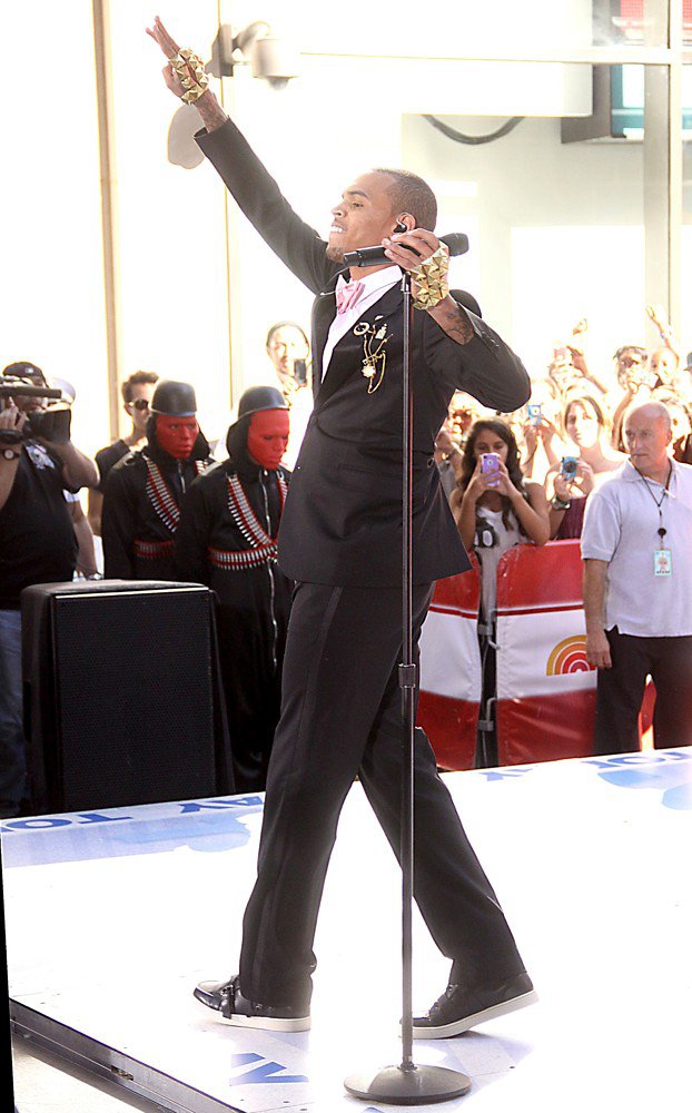 Chris Brown;<br>Chris Brown Performing Live as Part of The Today Show's Summer Concert Series