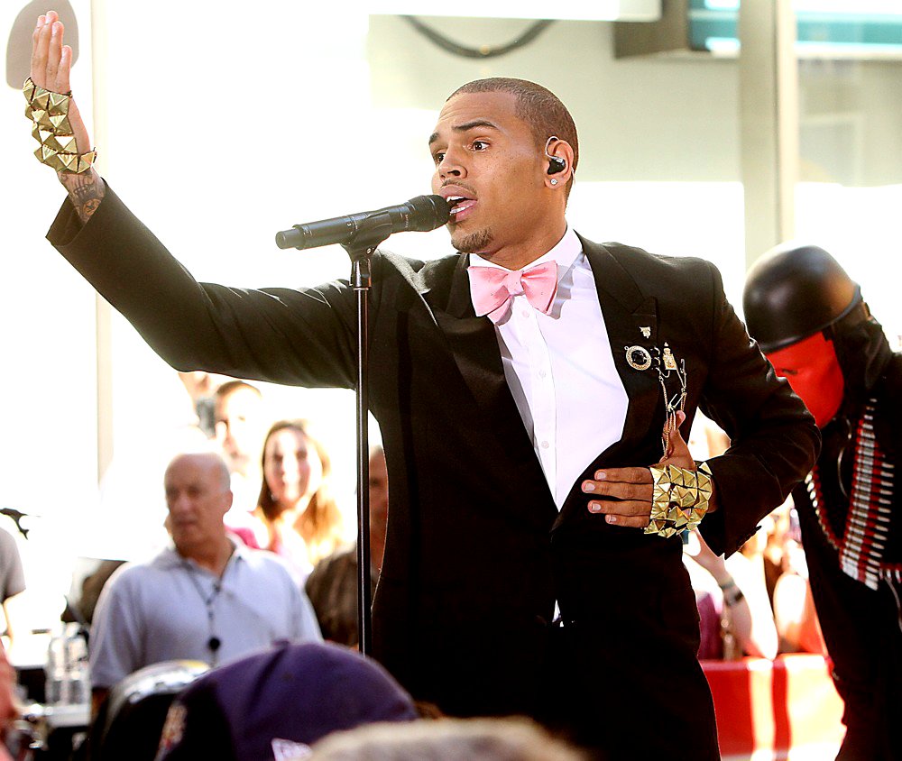 Chris Brown;<br>Chris Brown Performing Live as Part of The Today Show's Summer Concert Series