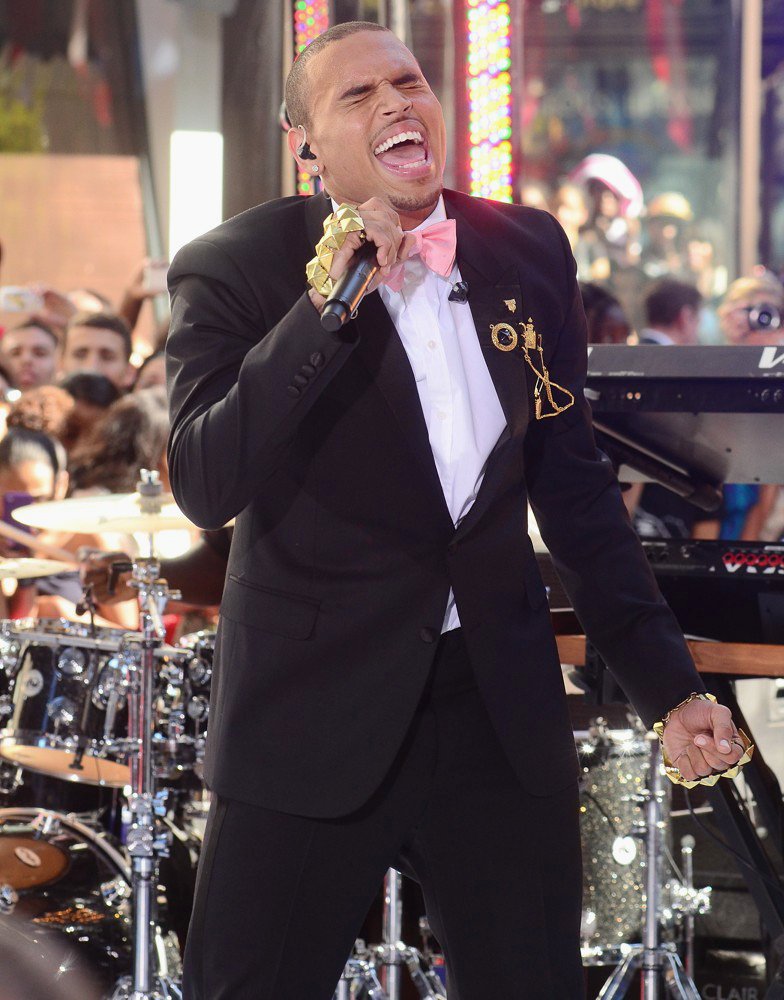 Chris Brown;<br>Chris Brown Performing Live as Part of The Today Show's Summer Concert Series