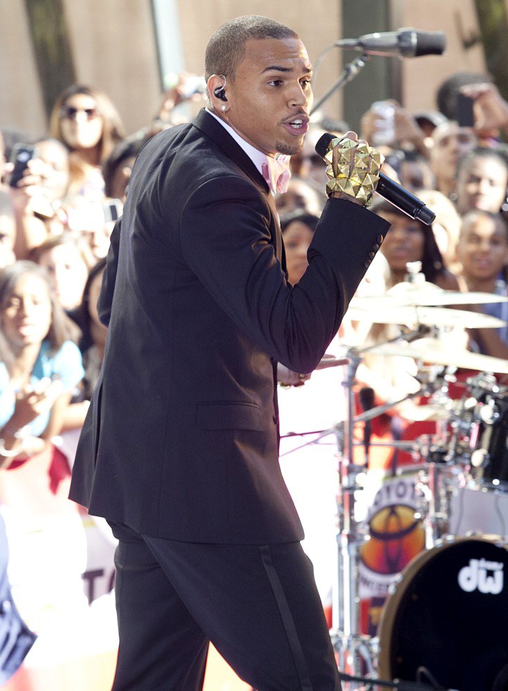 Chris Brown;<br>Chris Brown Performing Live as Part of The Today Show's Summer Concert Series