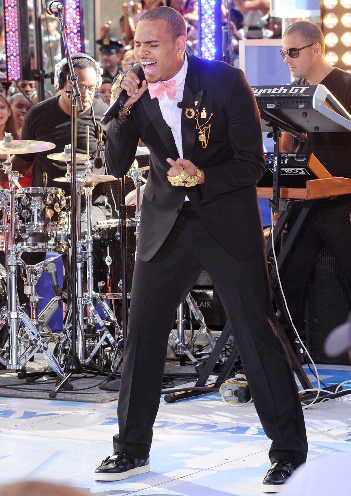 Chris Brown;<br>Chris Brown Performing Live as Part of The Today Show's Summer Concert Series