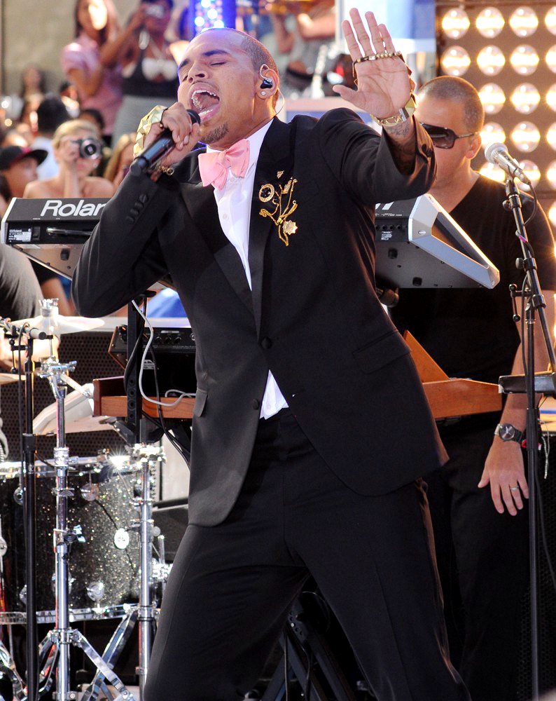 Chris Brown;<br>Chris Brown Performing Live as Part of The Today Show's Summer Concert Series